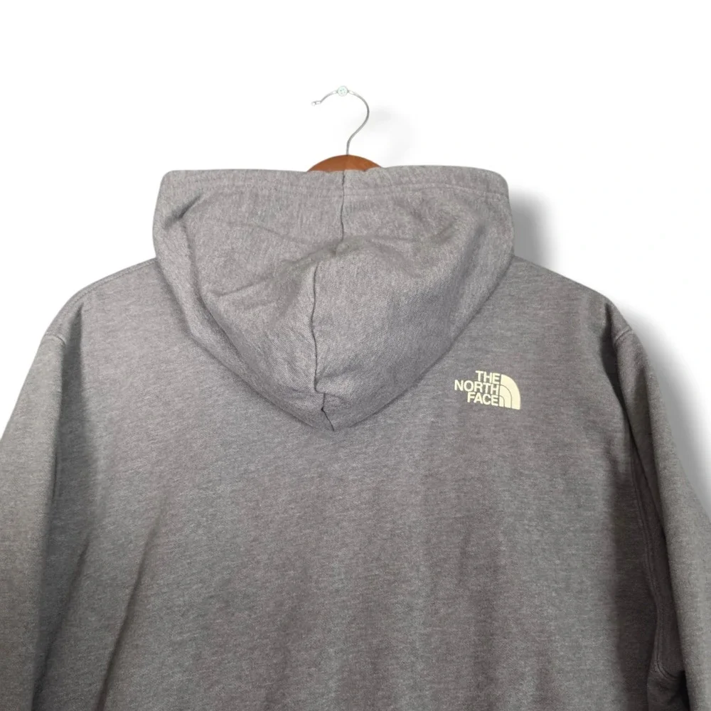 The North Face Pullover Hoodie Mens Large Grey 1966 Graphic Circular Design Logo